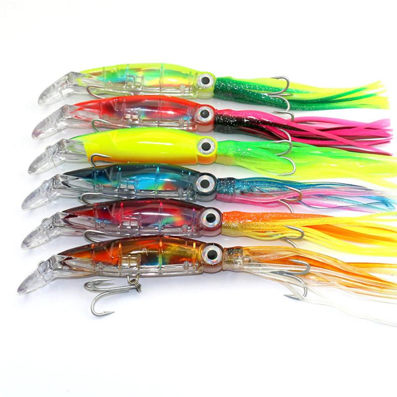 LifelikeSquid Jig 14cm/40g Hard Plastic Artificial Bait